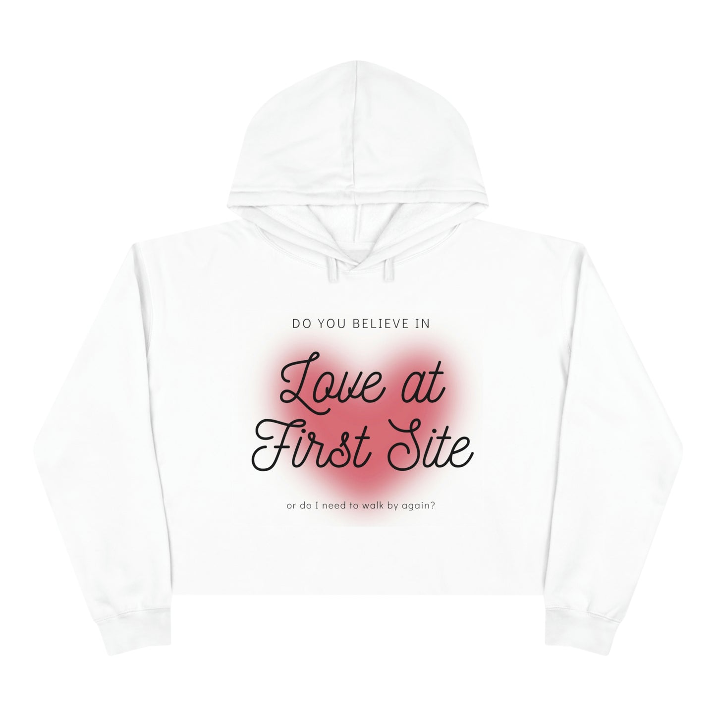 Love at First Sight crop hoodie