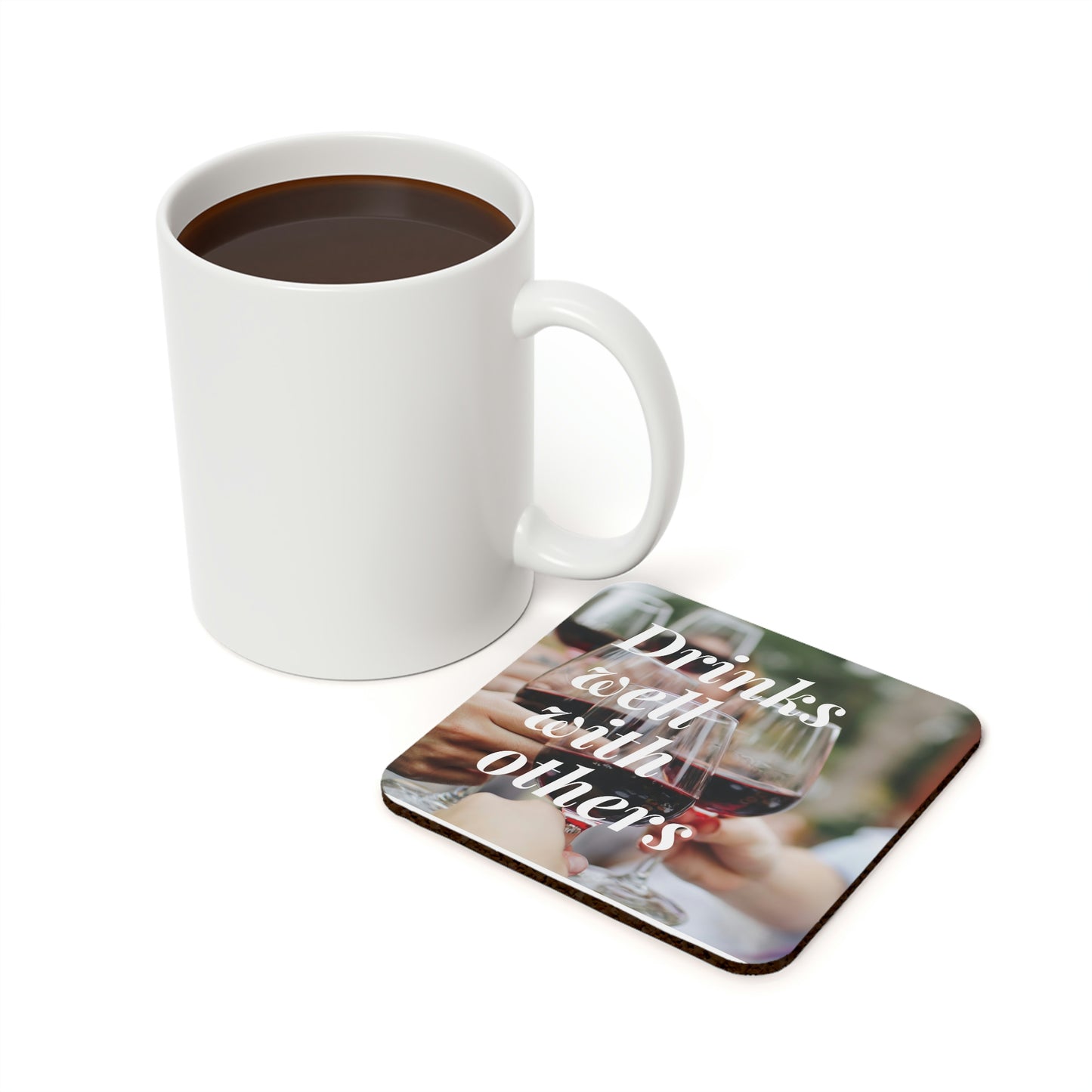 Drinks with others coaster